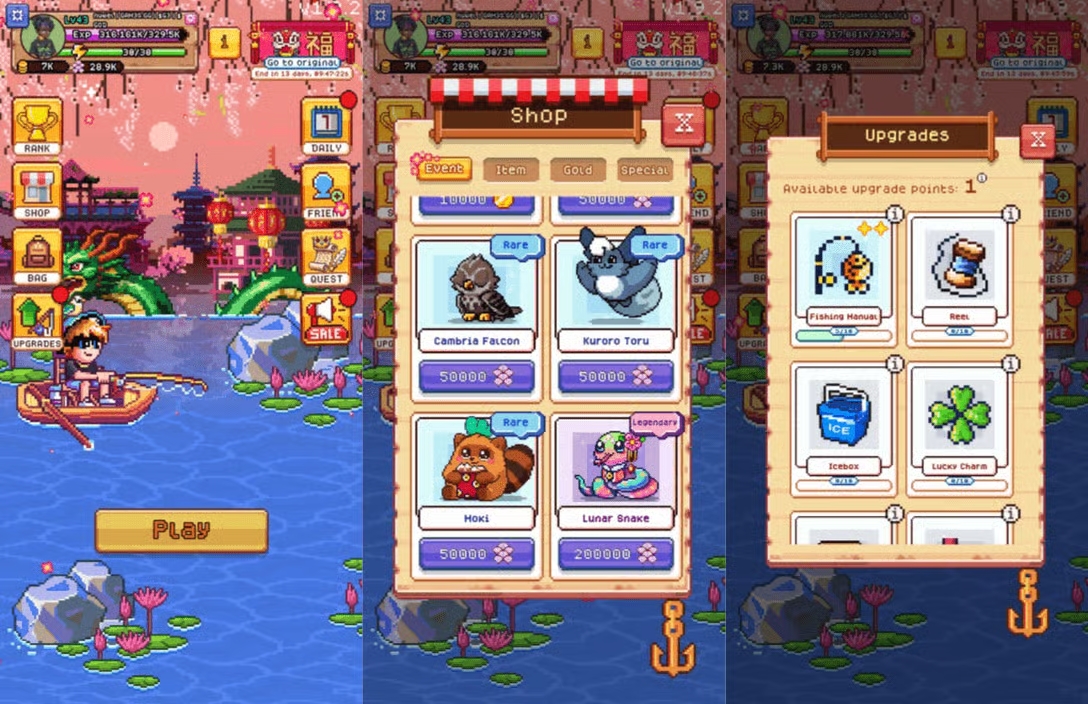Fishing Frenzy's gameplay. Source: Games.gg