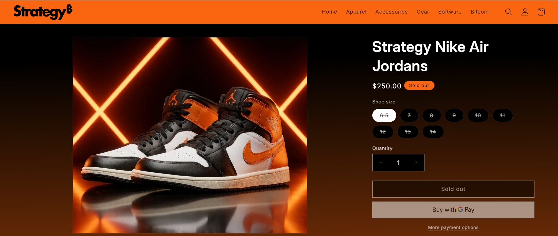 Strategy's Nike Air Jordan. Source: store.strategy.com